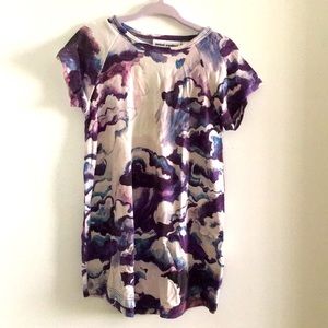 Mini Rodini cloud print t shirt dress